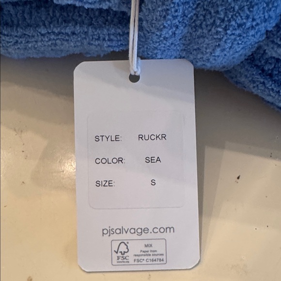 Cozy Cable Knit Robe Cardigan - Blue (Sea) Style: RUCKR - Picture 8 of 11